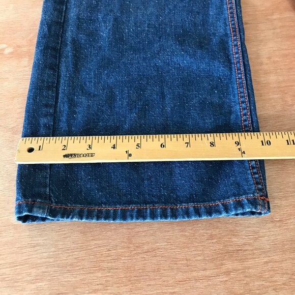 BDG Wide Leg Jeans Women 28 Blue High Rise Stretch Dark Wash Skater Grunge 18226 - Picture 6 of 13